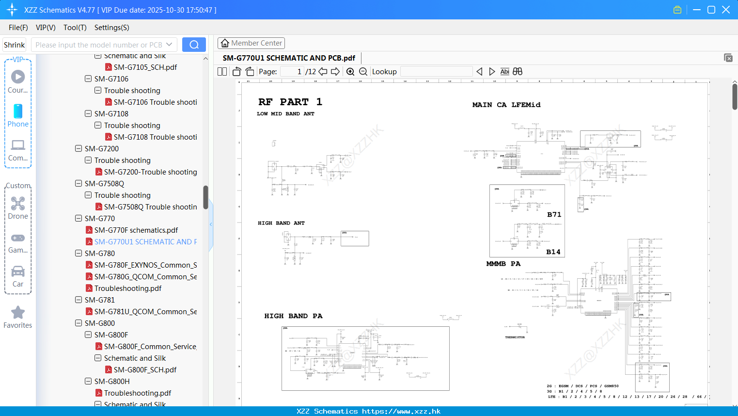 Samsung SM-G770U1 SCHEMATIC AND PCB